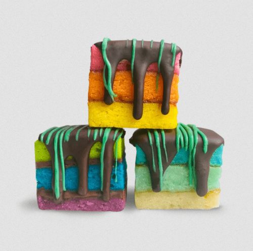 Zola Bakes x Toast Rainbow Cookies