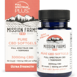 Mission Farms CBD Pure CBD Softgels 100mg Per Capsule